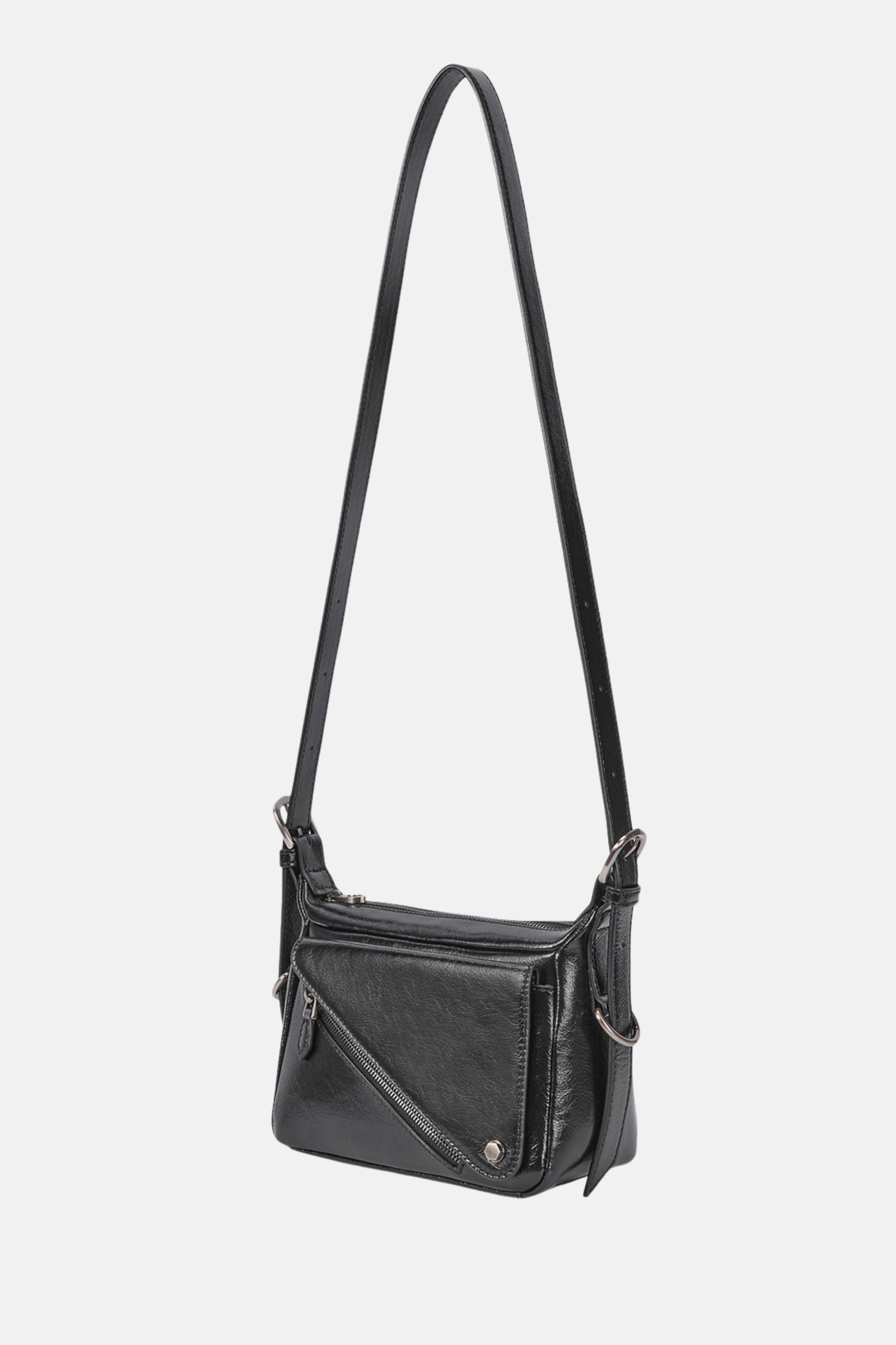 Oryany Moto Crossbody Handbag - Black