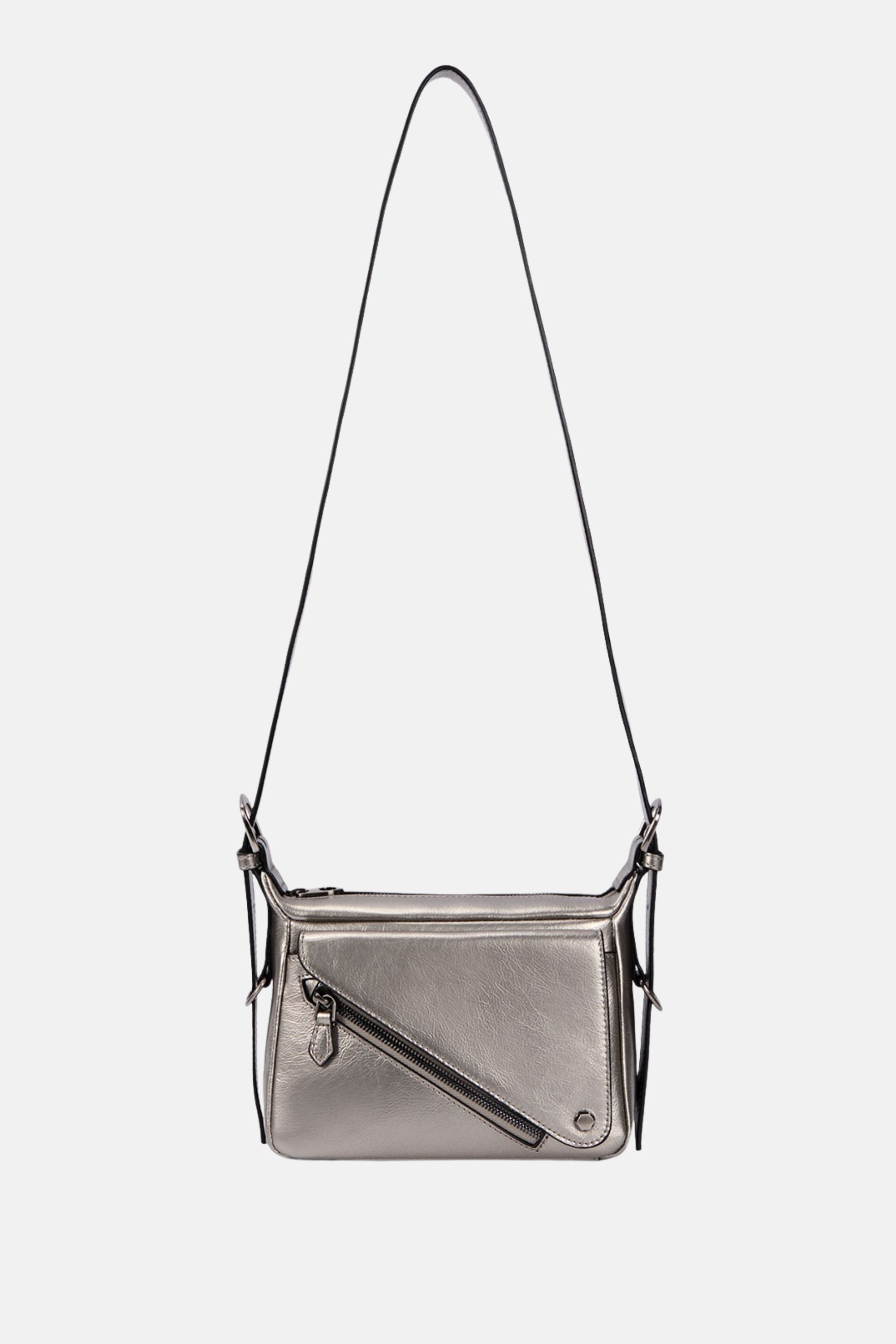 Oryany - Moto Crossbody Small Handbags - Pewter