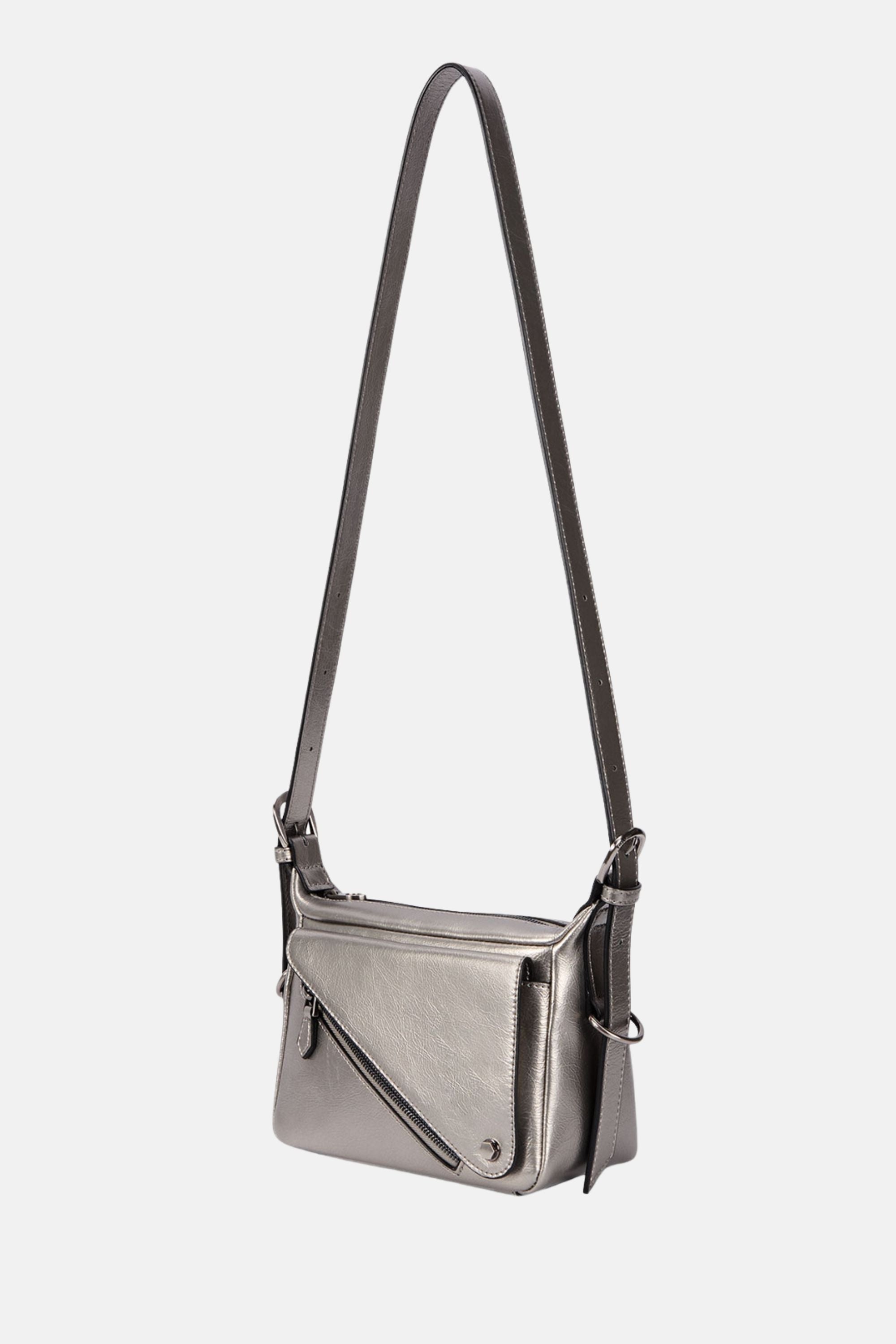 Oryany - Moto Crossbody Small Handbags - Pewter