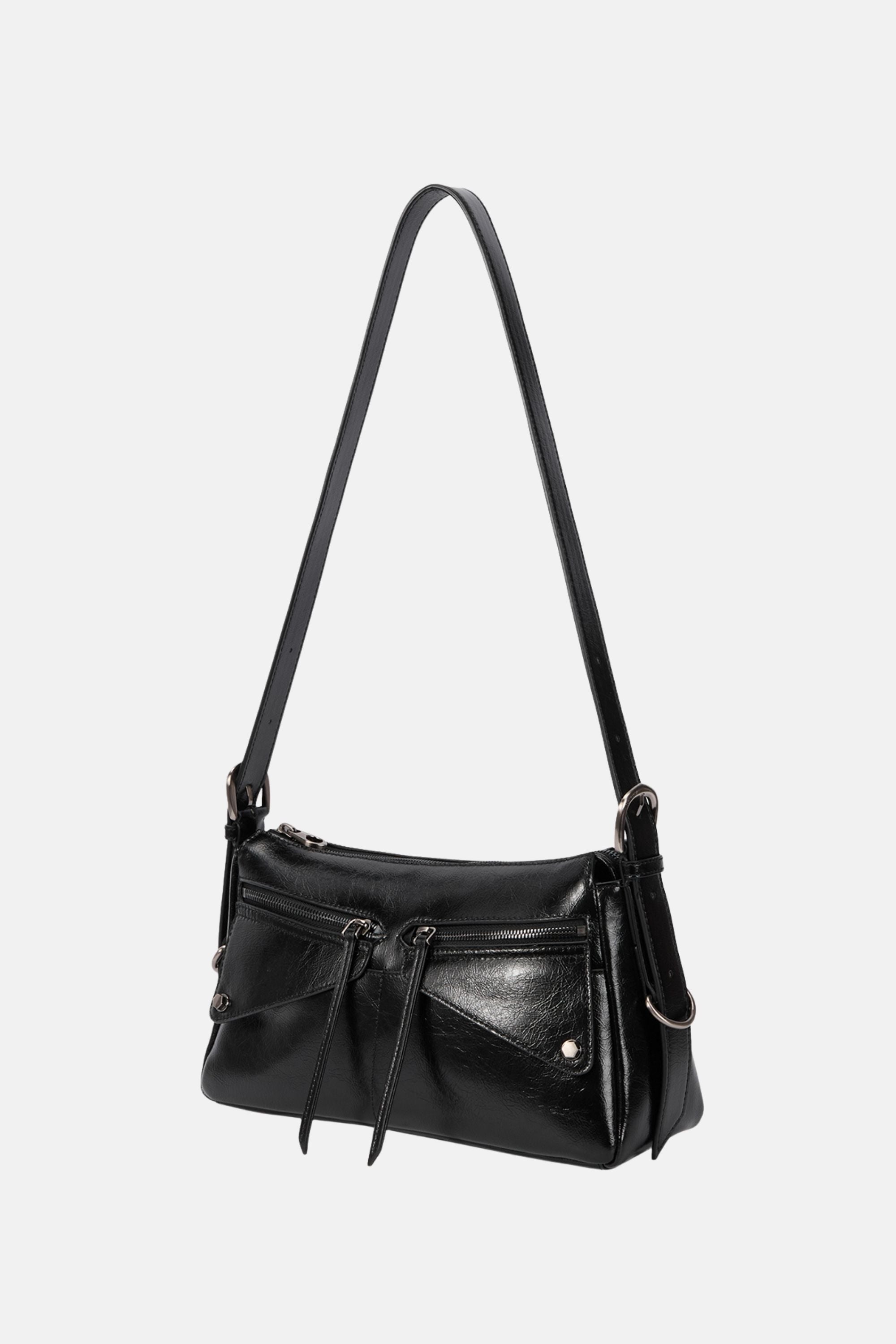 Oryany Motorcycle Shoulder Bag - Black
