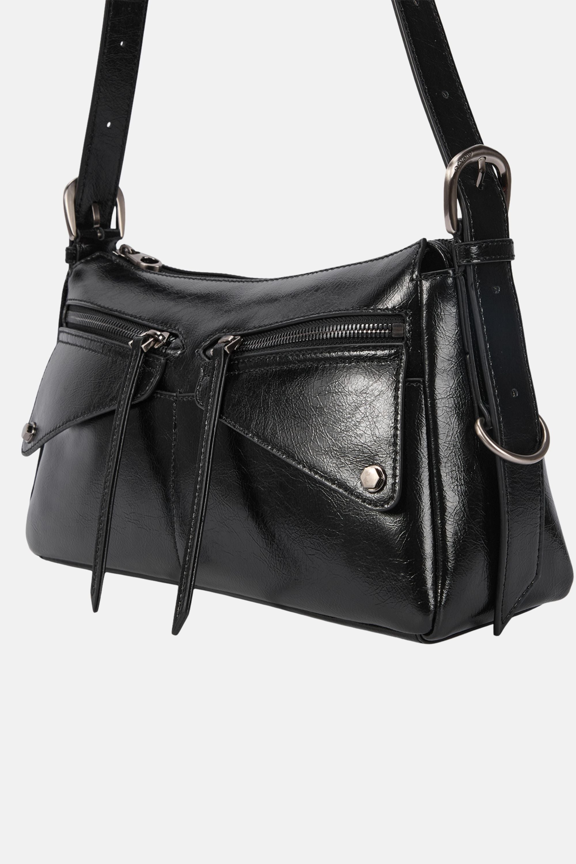 Oryany Motorcycle Shoulder Bag - Black