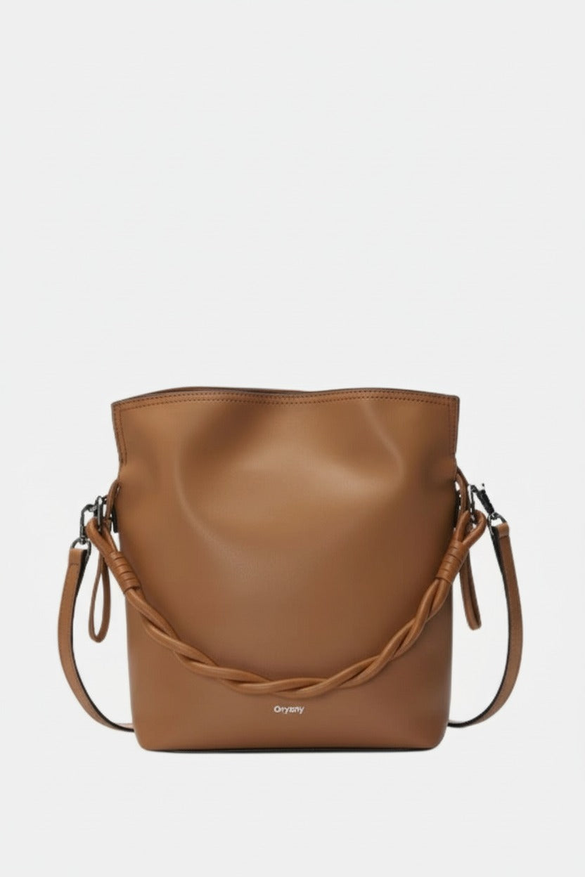 Oryany - Madeleine Bucket Medium Crossbody Handbags - Sand Brown