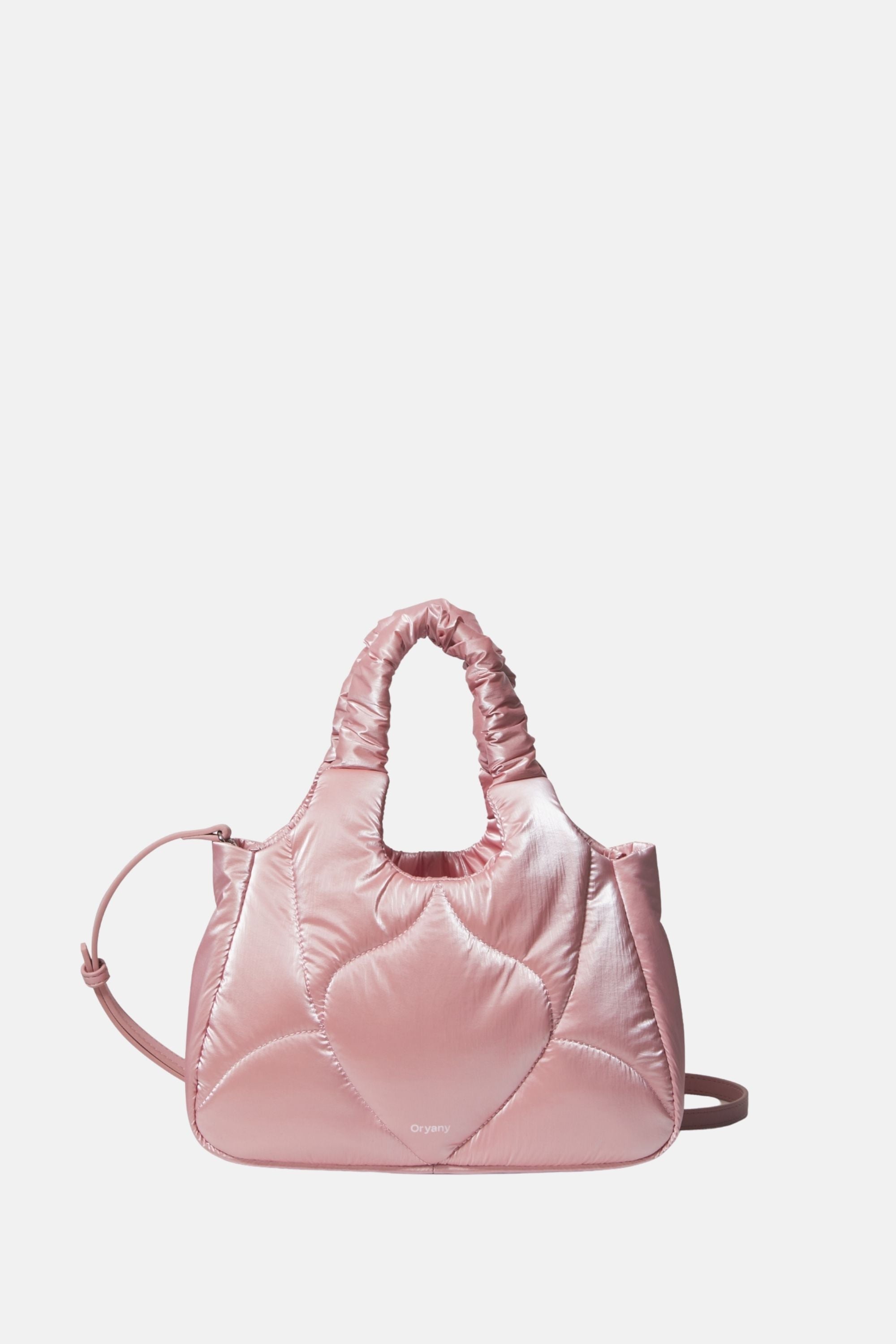 Oryany - Half Moroccan Padding Crossbody Medium Satchel Handbags - Dusty Pink / One size