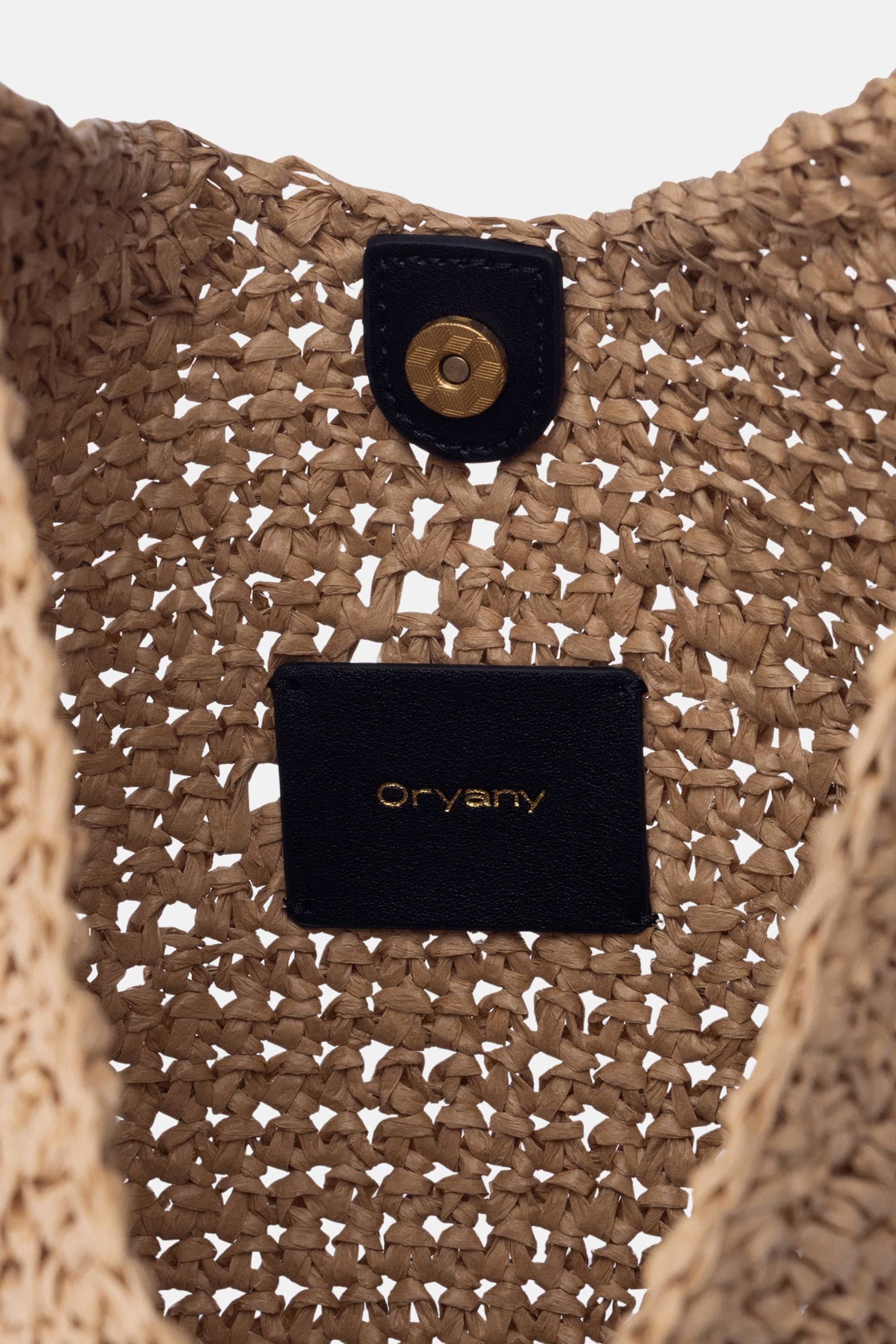 Oryany - Raffia Triangle Women's Shoulder Bags - Natural