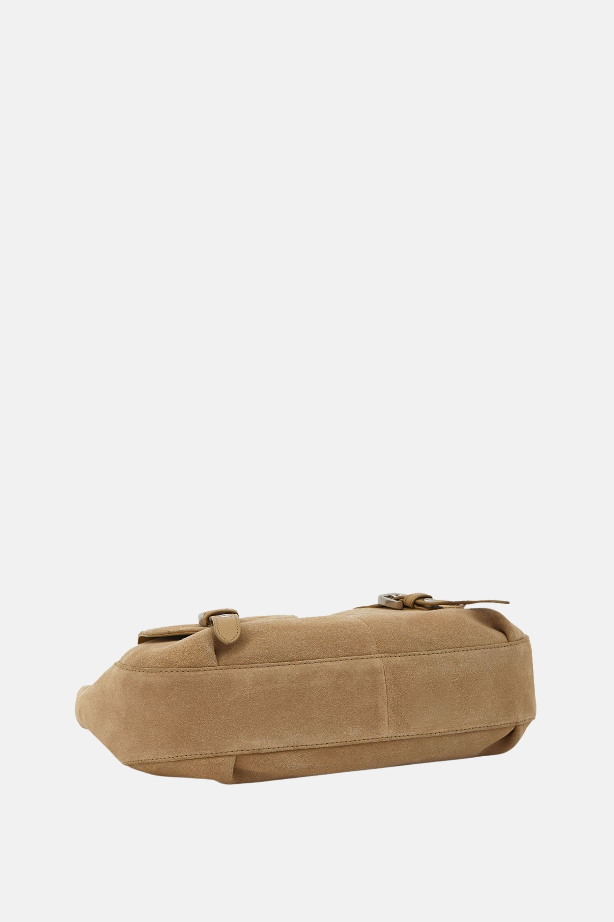 Oryany - Rodeo Shoulder - Medium Shoulder Bag - Ivory Suede