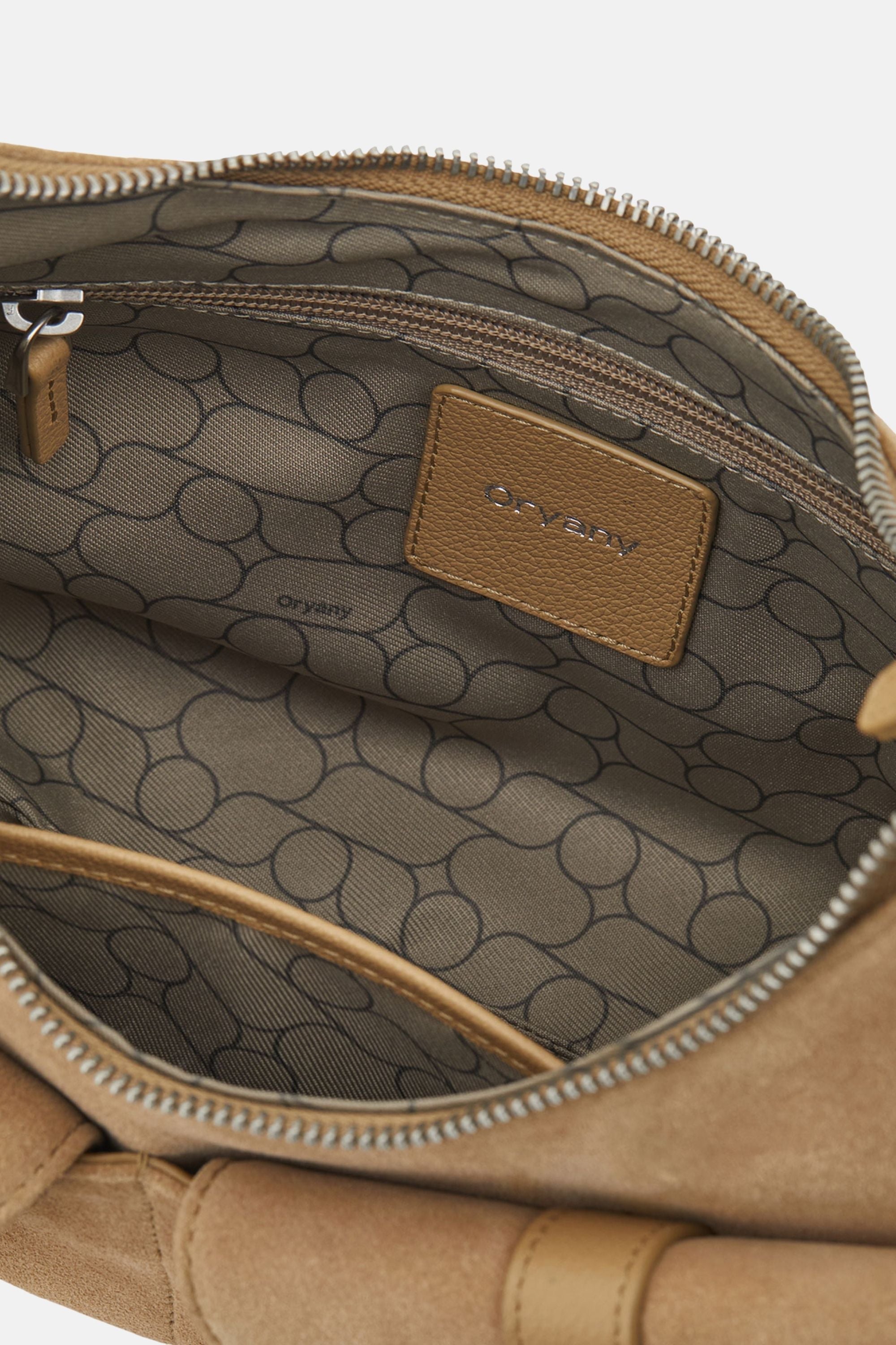 Oryany Rodeo Medium Shoulder Bag - Ivory Suede