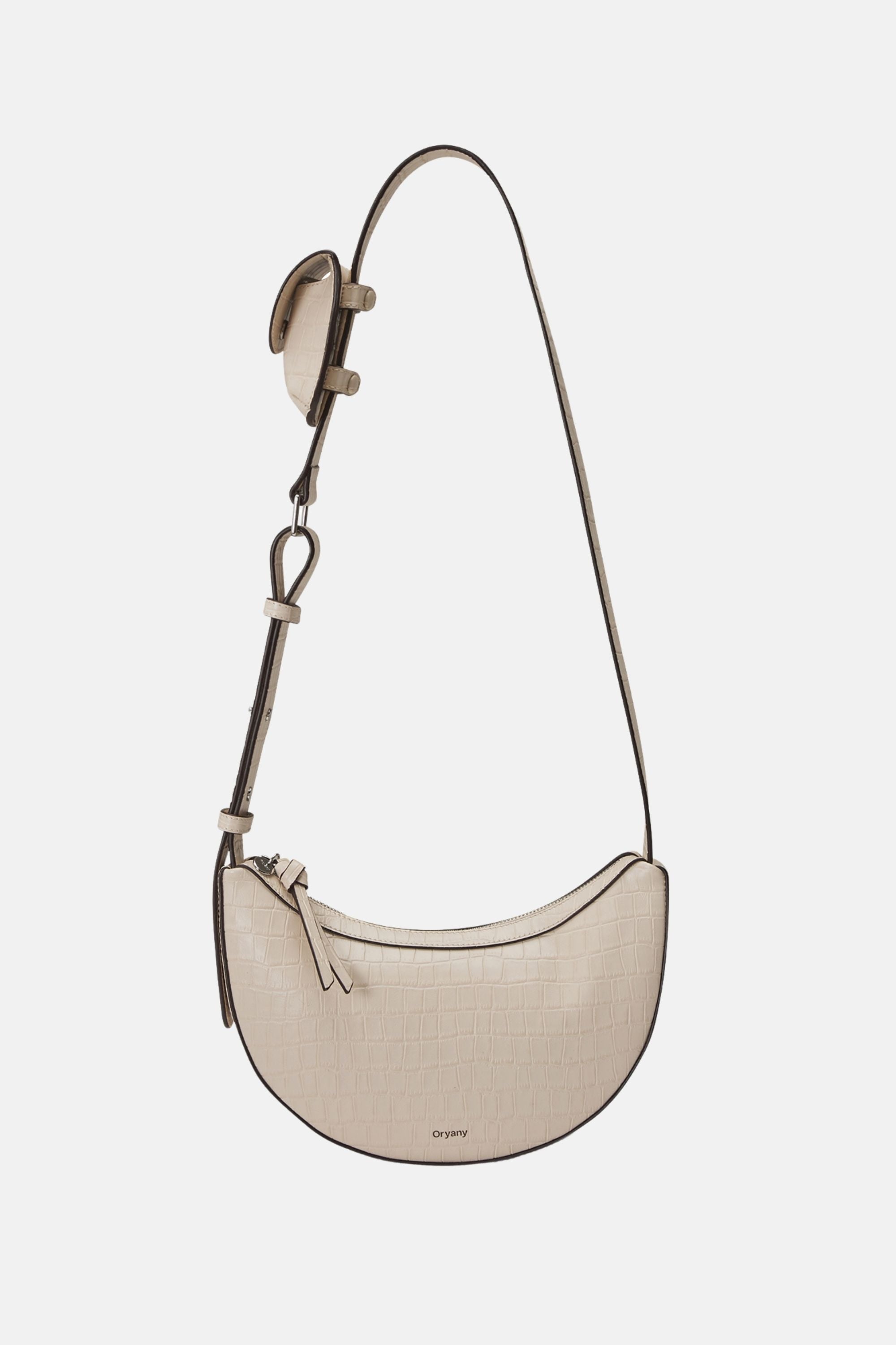 Oryany - Rookie Croco Crossbody Medium Handbags - Cream / One size
