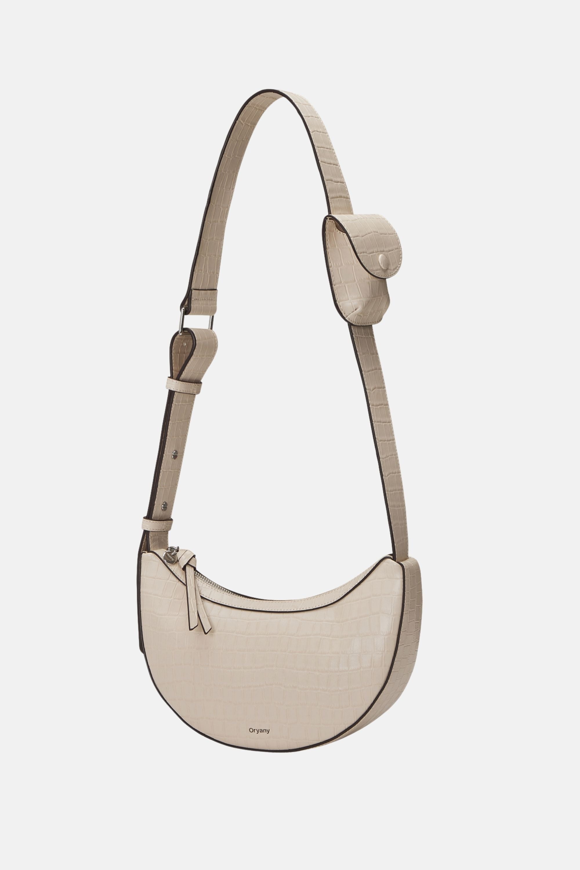 Oryany - Rookie Croco Crossbody Medium Handbags - Cream / One size