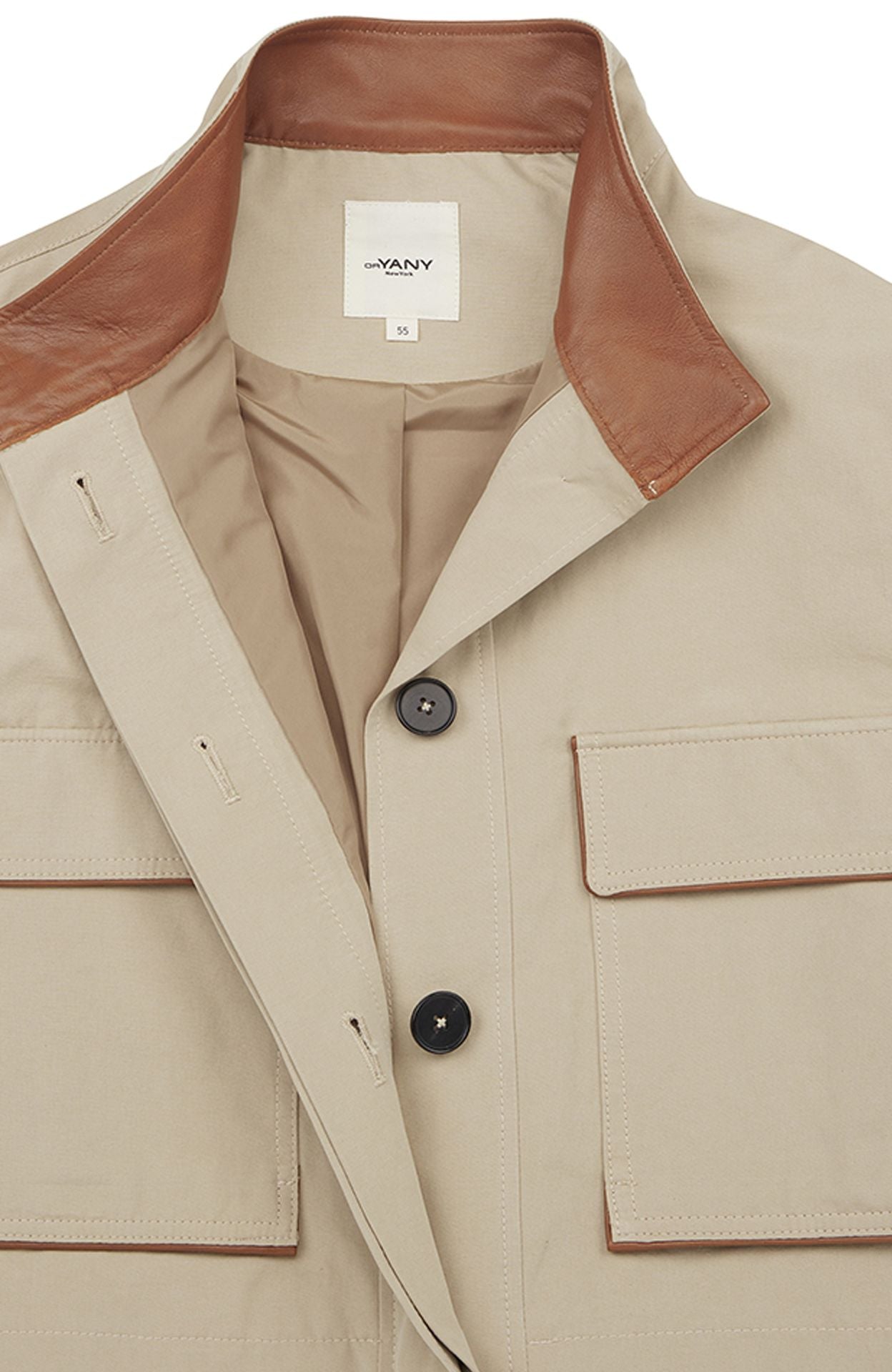 Oryany - Leather Trim Trucker Jacket